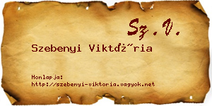 Szebenyi Viktória névjegykártya